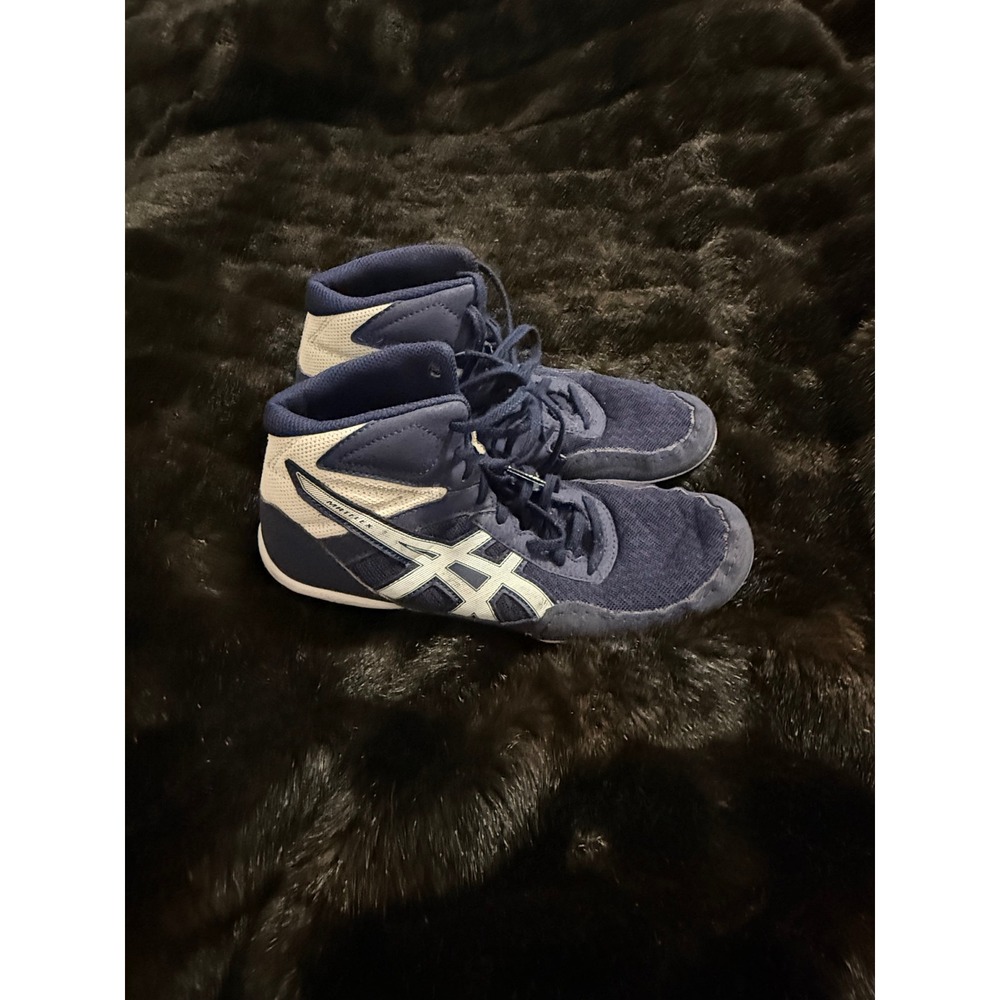 Asics Matflex 6 Mens Size 7 Blue /Champagne 1081A021 wrestling shoes